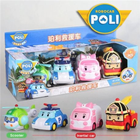 Набор инерционных машинок Srar Toys Robocar Poli 3703