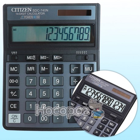 Калькулятор CITIZEN SDC-740N, 14 р.