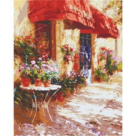Картина по номерам "Цветочный магазин" Идейка (КНО3590)