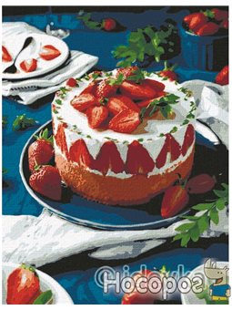 Картина по номерам "Спелая клубничка" Идейка (КНО5608)