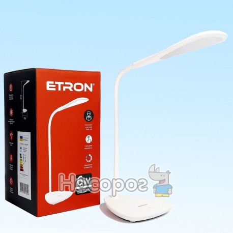 Лампа настільна світлодіодна ETRON Desk Lamp drop 6W 4200K White USD 1-EDL-403