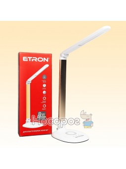Лампа настольная светодиодная ETRON Desk Lamp step 8W 3000-6000K White-Gold USD 1-EDL-402