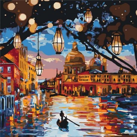 Картина по номерам "Огни Венеции" Идейка (KHO3593)