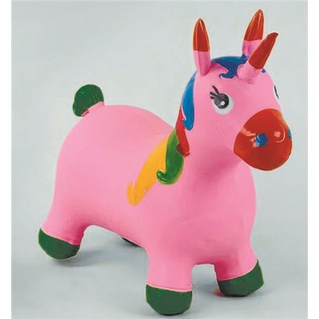 Стрибун Bambi Єдіноріг дитячий гумовий надувний рожевий (С 44708)