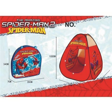 Дитячий ігровий намет тисячі двадцять одна В1 червона людина павук в сумці