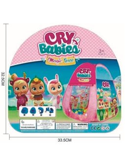 Детская игровая палатка Disney Junior 888027 розово голубая CRY BABIES в сумке