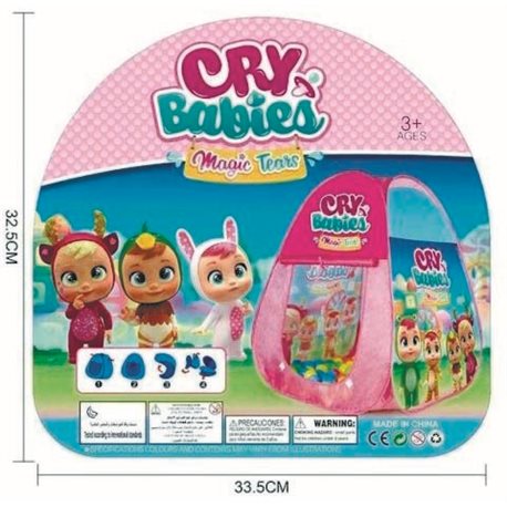 Детская игровая палатка Disney Junior 888027 розово голубая CRY BABIES в сумке