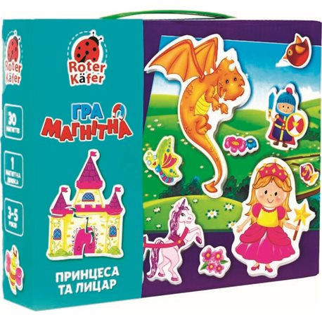 Детская магнитная игра "Принцесса и рыцарь" VT3703-01 От 3-х лет Vladi Toys