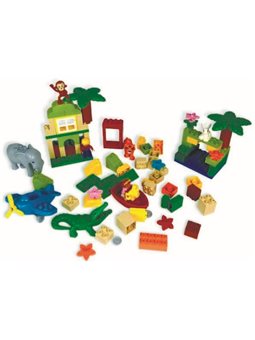 Конструктор Kids Home Toys Зоопарк с фигурками животных (188-192)