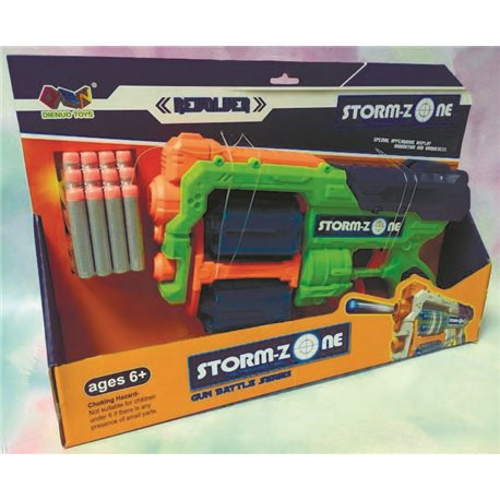 Ігровий дитячий пістолет Dienuo Toys бластер з м'якими кулями (Z 1122 A)