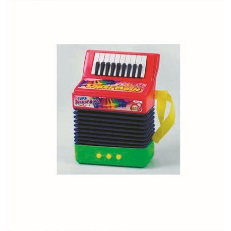 Детский музыкальный инструмент Гармонь 20234 звук в коробке Красно-зеленый (zx-91925)