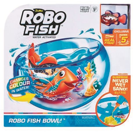 Интерактивный игровой набор ROBO ALIVE - РОБОРЫБКА в аквариуме
