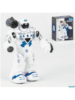 Игрушка Робот музыкальный 827-1 ходит, стреляет пластиковыми снарядами, проектором, светом, звуком