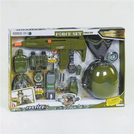 Игровой набор военного Limo Toy трещотка, звуковые и световые эффекты (34340)