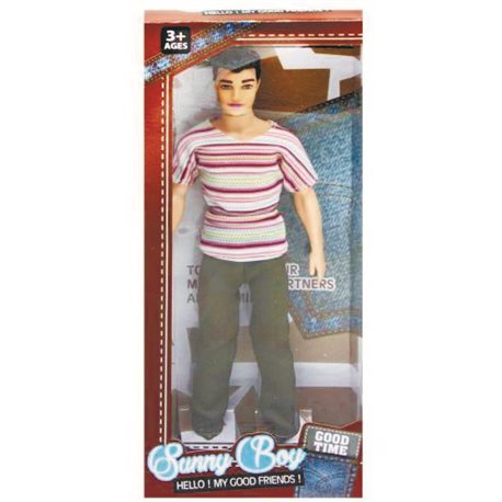Кукла Кен StoreGo Sunny Boy в полосатой футболке LY315A/B/C/D 152736