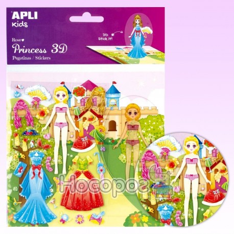 Одягни ляльку APLI kids Princess 3Д 16304 Роза