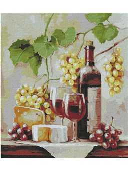 Картина по номерам "Виноградное наслаждение" Идейка (KHO5625)