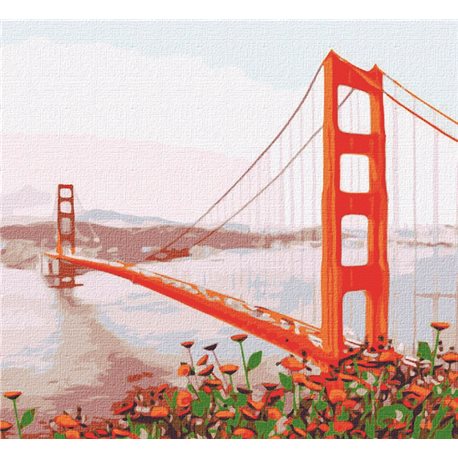 Картина по номерам "Утренний Сан-Франциско" Идейка (KHO3596)