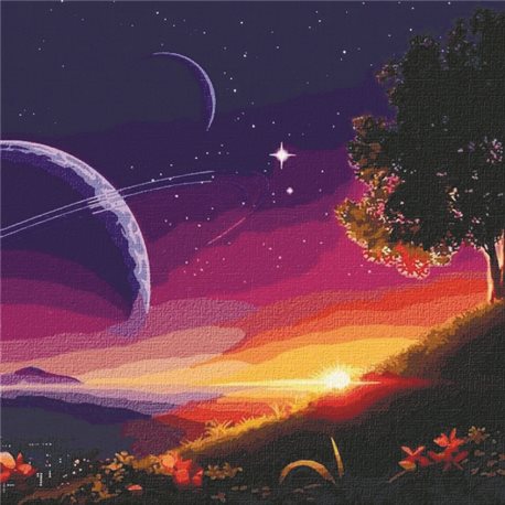Картина за номерами "Шлях до космосу" Ідейка (KHO9545)