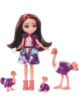 Игровой набор Семья Страуса Офелии Enchantimals Family Toy Set with Ofelia Ostrich Doll Mattel (GTM32) (887961917864)