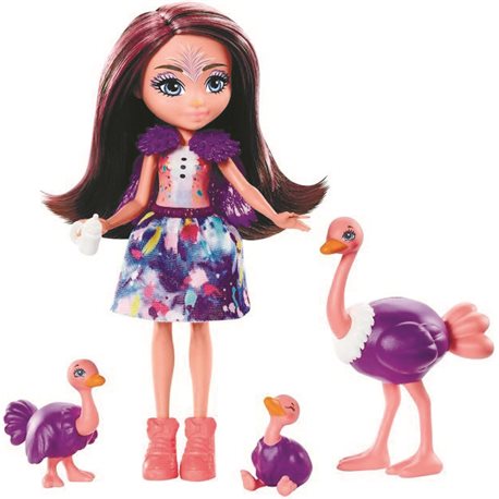Игровой набор Семья Страуса Офелии Enchantimals Family Toy Set with Ofelia Ostrich Doll Mattel (GTM32) (887961917864)