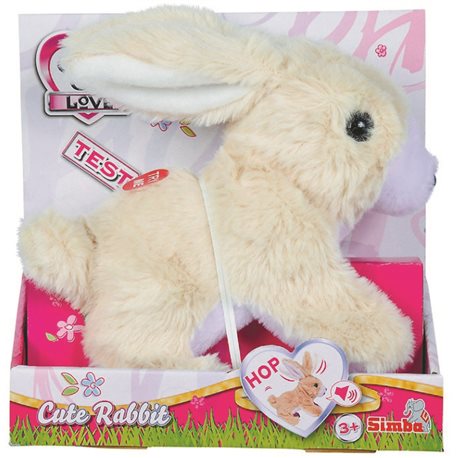 Іграшка CCL Кролик, що ходить, пищить, ворушить вухами та носиком