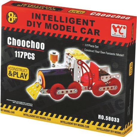 Конструктор металлический Same Toy Inteligent DIY Model Car Паравоз 117 элементов (58033Ut) (2340000005840)