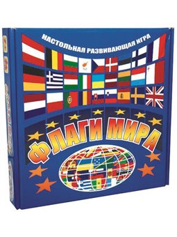 Розвиваючі настільна гра Strateg Прапори світу російською (709)
