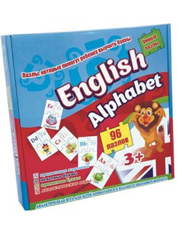 Пазлы Strateg "English alphabet" (eng) (539)