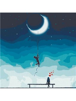 Картина по номерам "Для тебя – луна с неба" Идейка (КНО5042)