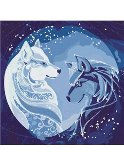 Картина по номерам "Созвездие волков" Идейка (КНО4270)
