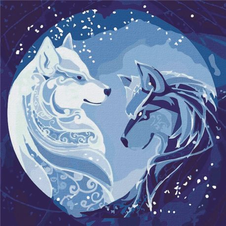 Картина по номерам "Созвездие волков" Идейка (КНО4270)