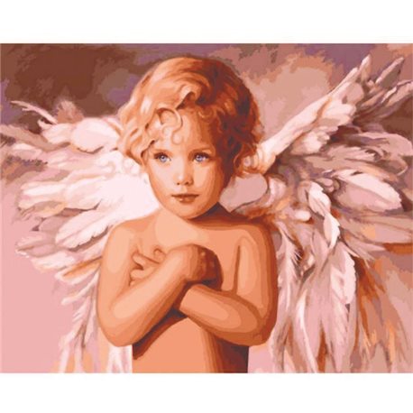 Картина по номерам "Ангел удачи" Идейка (КН2315)