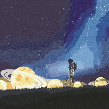 Картина по номерам "Путешествие на луну" Идейка (КНО9549)