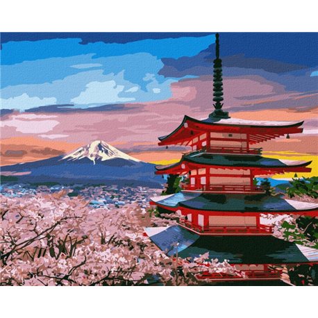 Картина за номерами "Улюблена Японія" Ідейка (KHO2856)