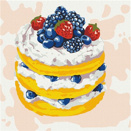 Картина за номерами "Улюблене тістечко" Ідейка (KHO5632)