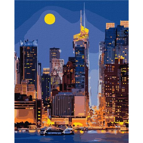 Картина по номерам "Улицы Манхэттена" Идейка (KHO3611)