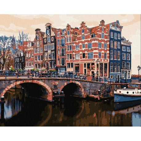 Картина по номерам "Волшебный Амстердам" Идейка (КНО3615)