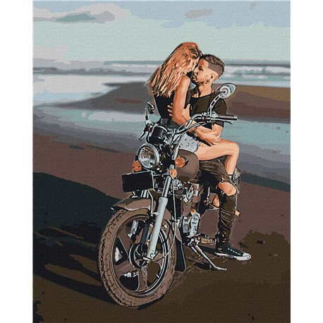Картина по номерам Идейка "Любовь на берегу" (KHO4832)