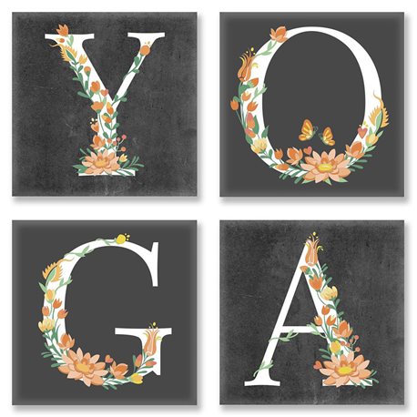 Набор для росписи по номерам - YOGA, лофт (CH118)