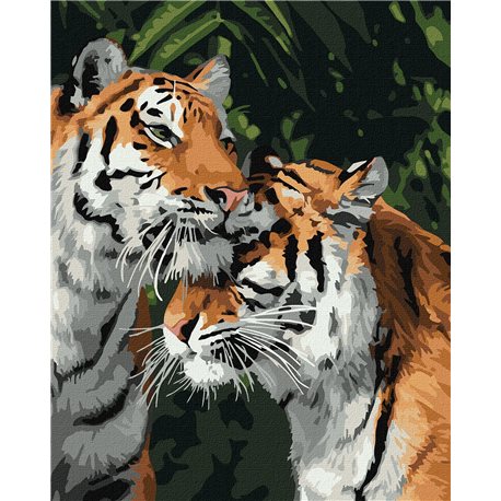 Картина за номерамиІдейка "Тигр любов" (KHO4301)