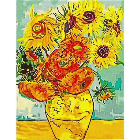 Картина за номерами Ідейка "Соняшники". Ван Гог "(KHO098)