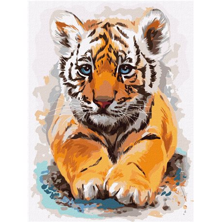 Картина за номерами Ідейка "Маленький тигр" (KHO4287)