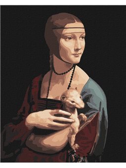 Картина по номерам Идейка "Дама с горностаем" ©Леонардо да Винчи (KHO4818)
