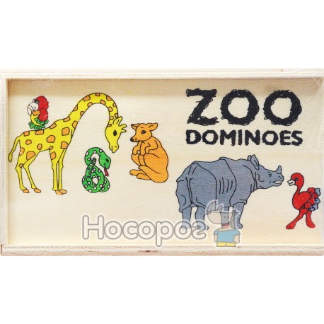 Дерев'яна гра "Доміно" Зоопарк 19512