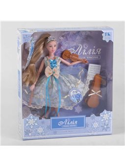 Кукла Лилия TK - 12973 (48/2) “TK Group”, “Снежная принцесса”, аксессуары, в коробке