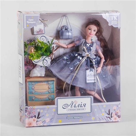 Кукла Лилия ТК - 13296 (48/2) TK Group, Звездная принцесса, питомец, аксессуары, в коробке