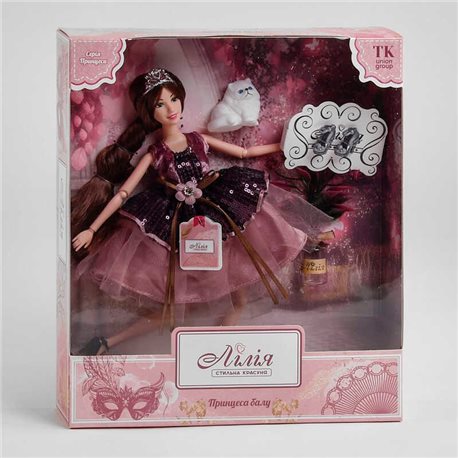 Кукла Лилия ТК - 13423 (48) “TK Group”, “Принцесса бала”, аксессуары, в коробке 