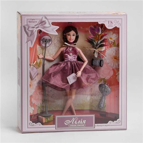 Кукла Лилия ТК - 87301 (36) TK Group, Принцесса музыки, аксессуары, в коробке 