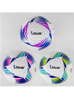 Мяч футбольный C 44436 (50) 3 вида, вес 400 грамм, материал PU, баллон резиновый